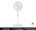 16" Pedestal Fan 3-Speed Oscillating Standing Height Adjustable Home Office UK