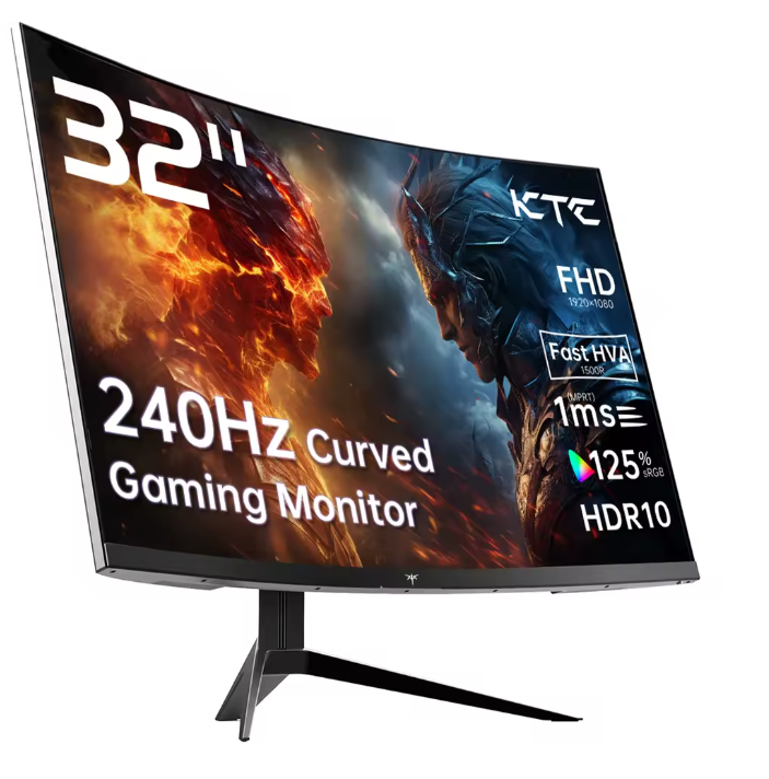 KTC 32" Curved FHD Gaming Monitor 240Hz UK
