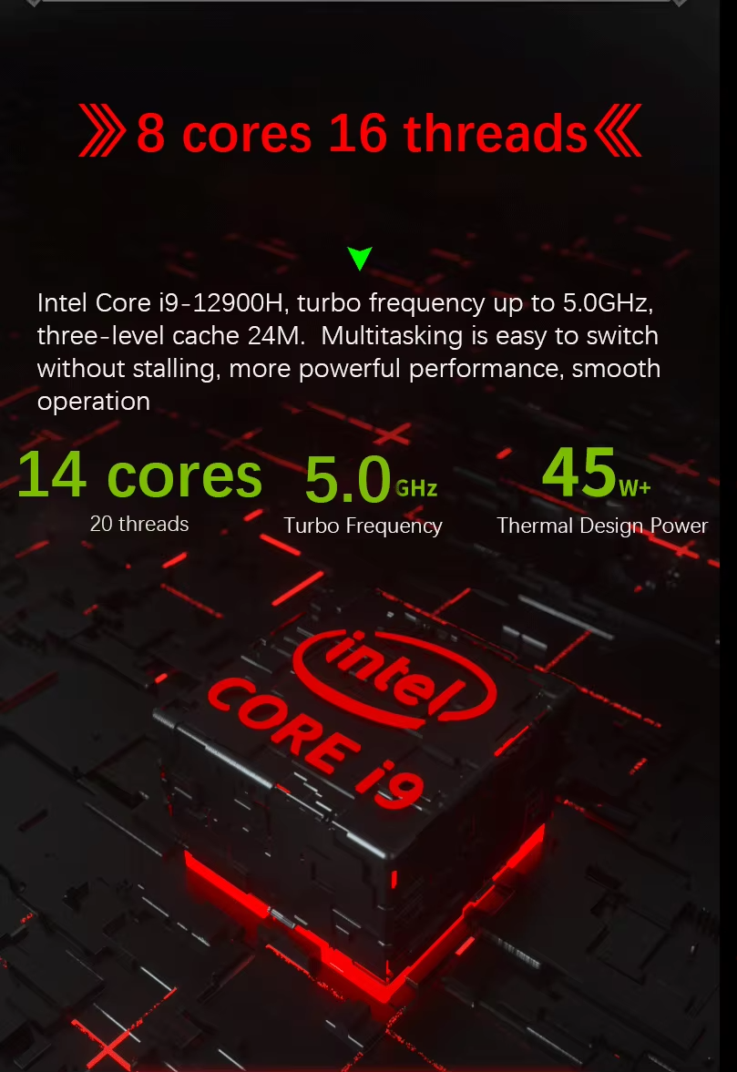 S6 Gaming Laptop Win 11 i9 or i7 RTX Graphics 16GB /32GB DDR5 512GB to 2GB SSD
