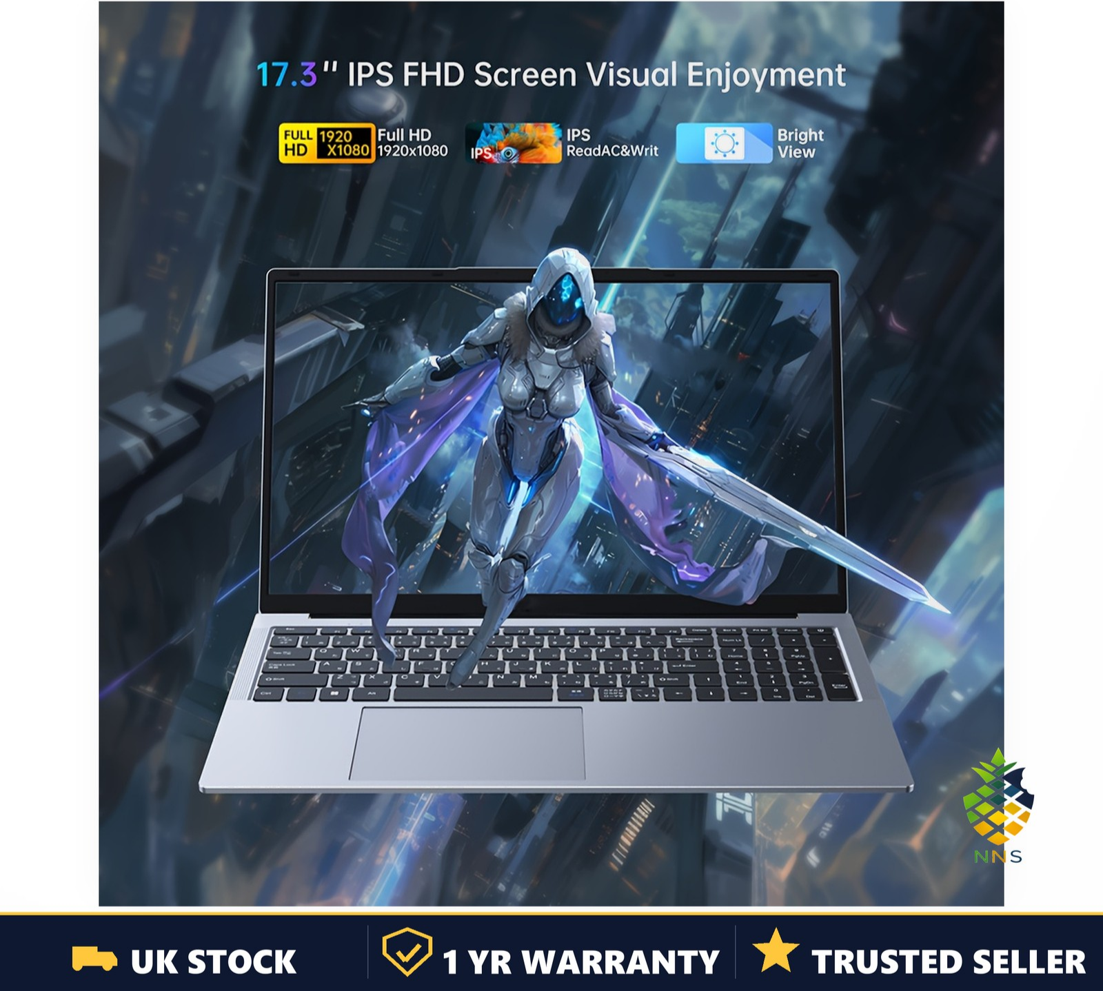 17.3" FHD Gaming Laptop AMD Ryzen 3 4300U 16GB RAM 512GB SSD Radeon Win 11 UK