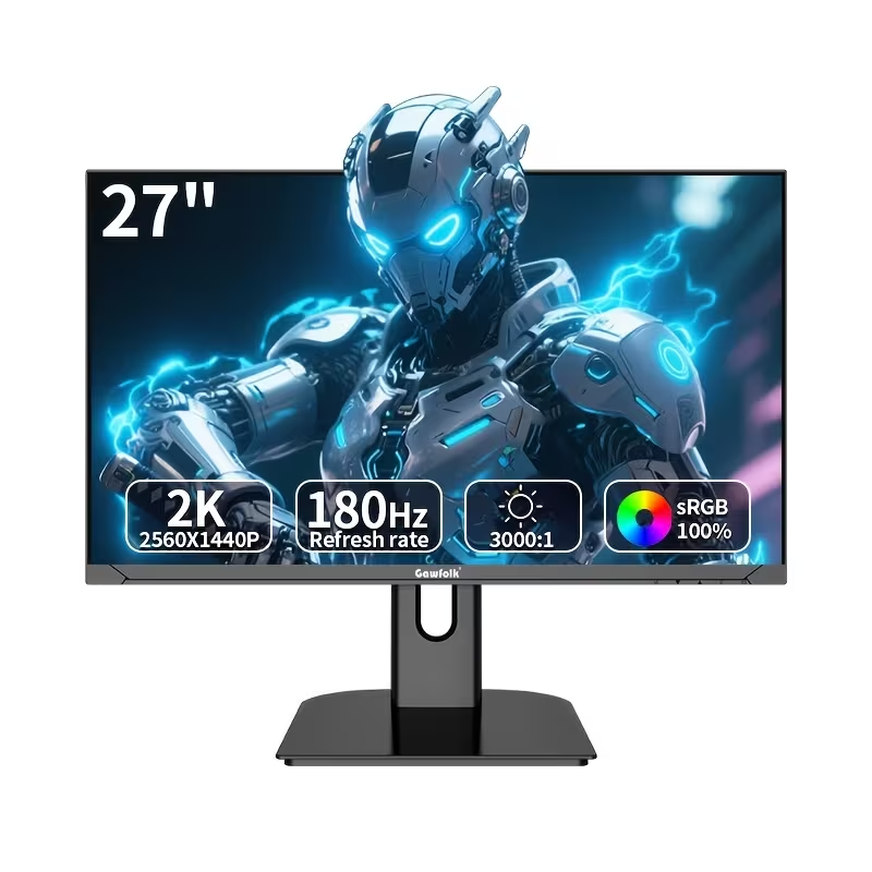 Gawfolk 27" QHD Gaming Monitor 180Hz 1ms UK