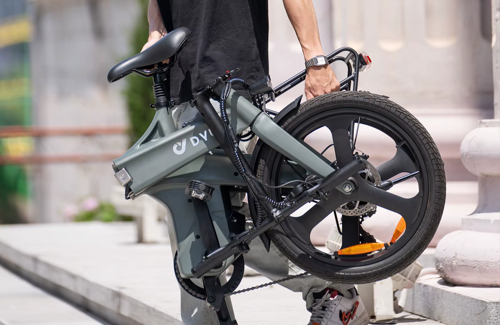 DYU T1 20'' Foldable Electric Bike 250W 36V 10Ah Battery E-Bike 60km Range UK