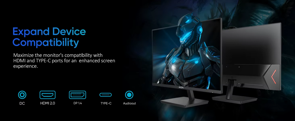 ARZOPA 27" IPS QHD Gaming Monitor 180Hz 1ms FreeSync UK