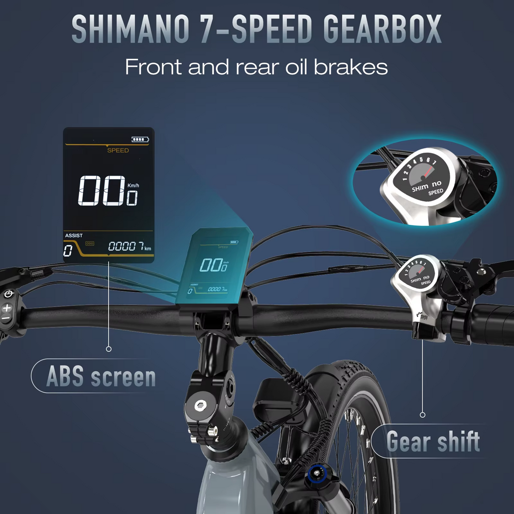 KOOLUX X2 Electric Bike 26" 250W 48V 13.5Ah E-MTB 60km Long Range Commuter Legal