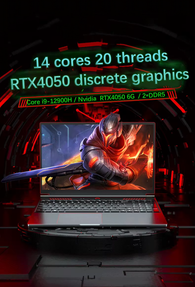 S6 Gaming Laptop Win 11 i9 or i7 RTX Graphics 16GB /32GB DDR5 512GB to 2GB SSD