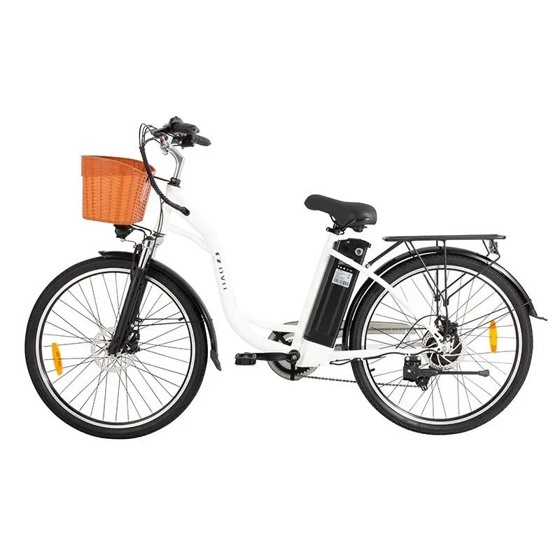 DYU C6 26" Electric Bike 250W 36V E-City Bike 25km/h 6 Speed 70KM Range