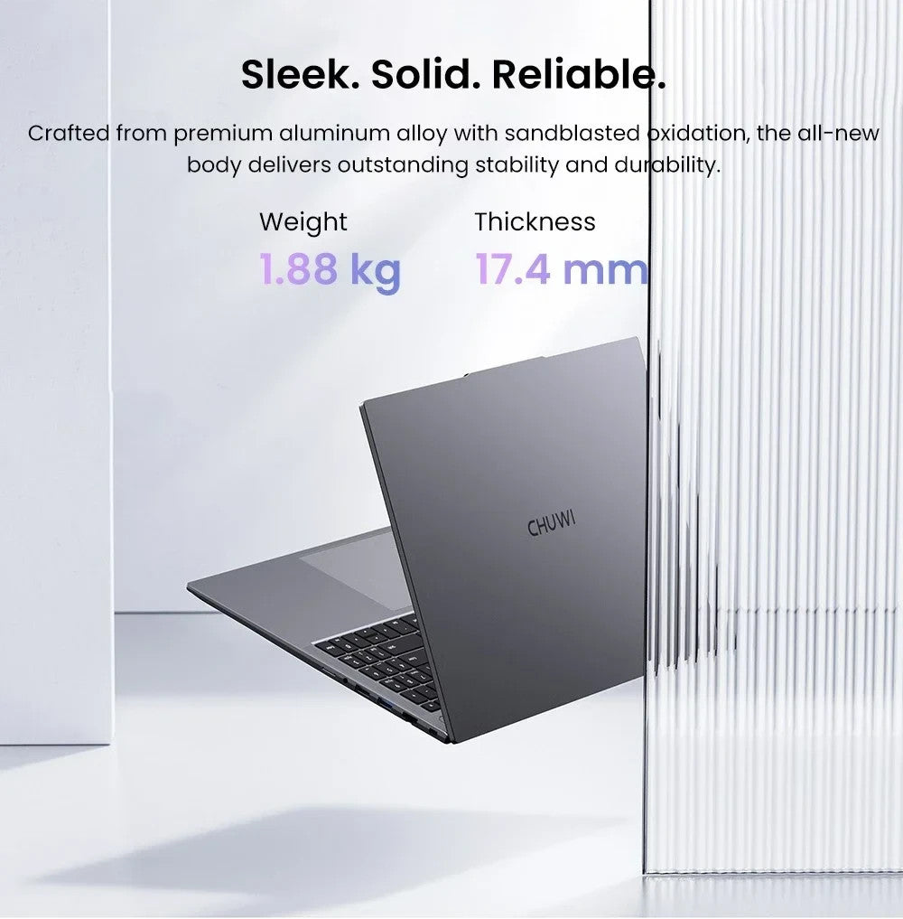 CHUWI CoreBook Plus 16” Laptop Ryzen 5 7530U 16GB RAM 512GB SSD Win11 FHD IPS UK