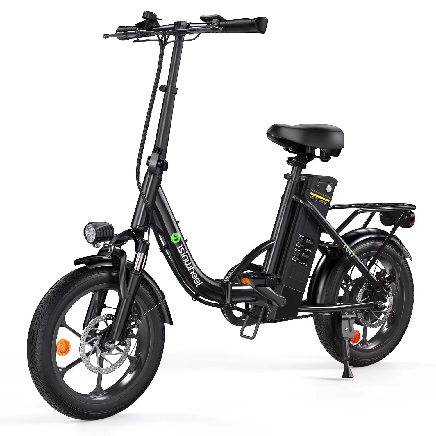 iSinwheel U4 Folding Electric Bike 250W 36V 16" E-Bike 25kmh 70km Range Commuter