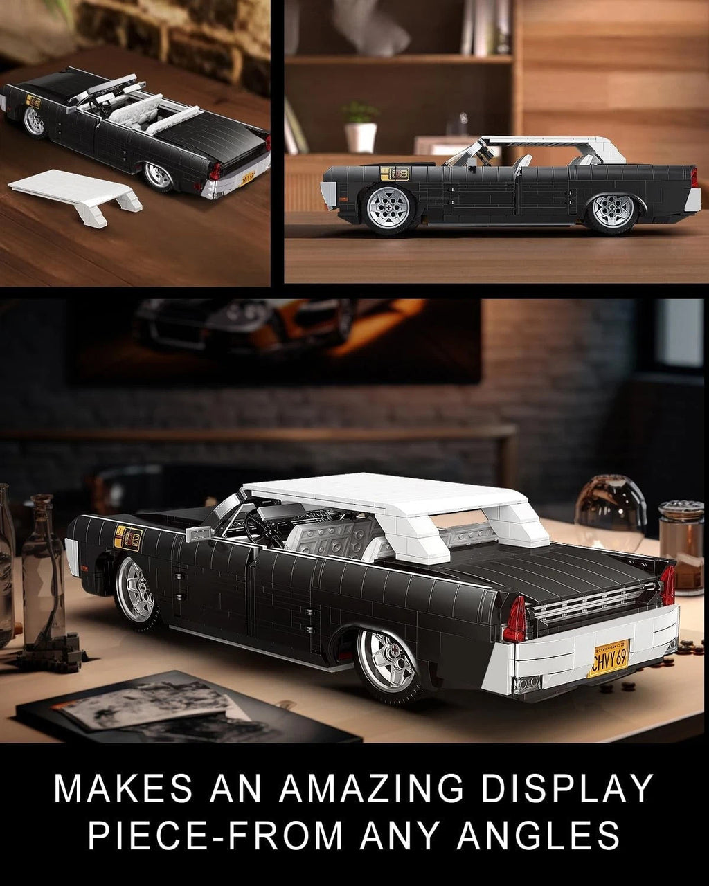 Mould King 10118 Continental Vintage Car Building Blocks Brick Set UK