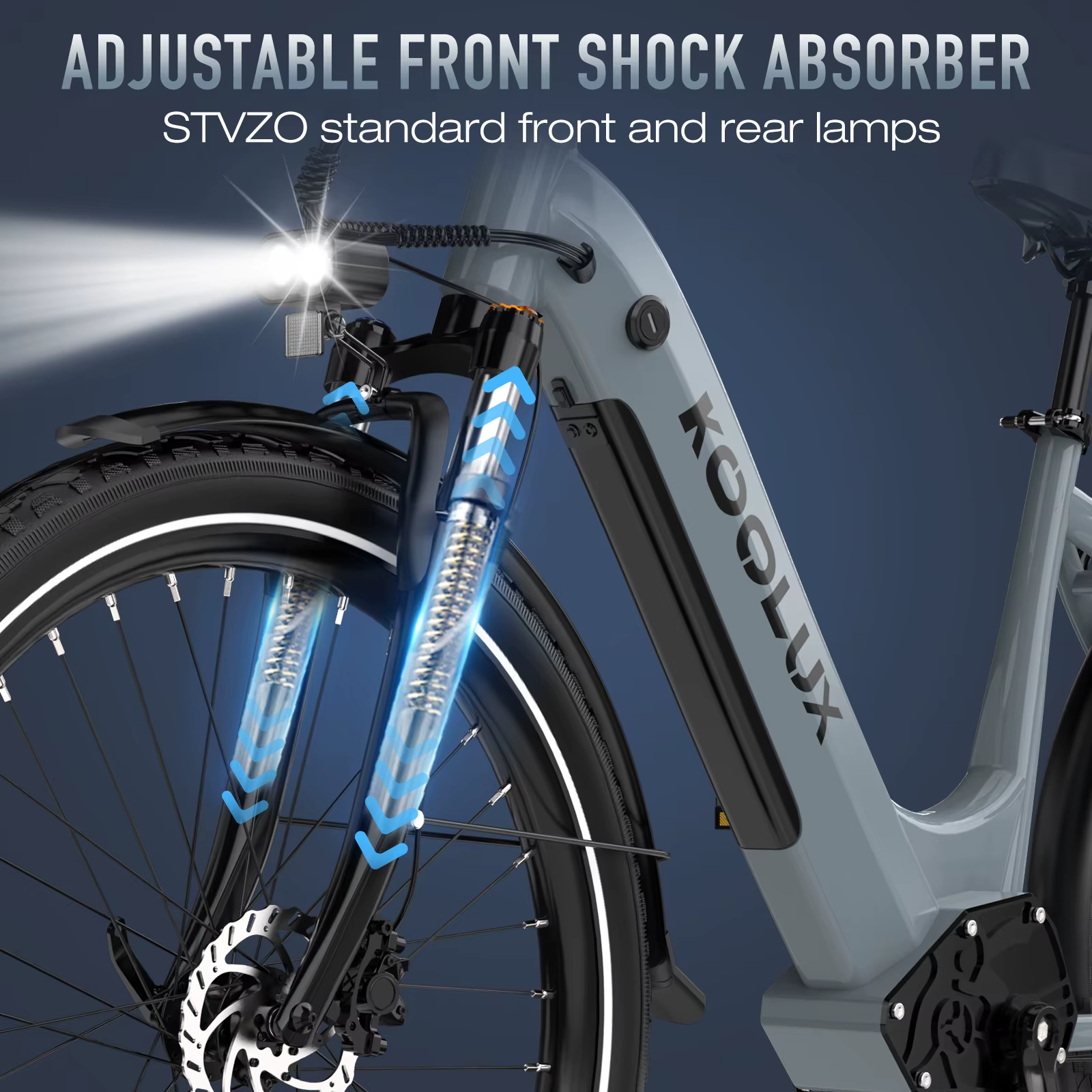 KOOLUX X2 Electric Bike 26" 250W 48V 13.5Ah E-MTB 60km Long Range Commuter Legal