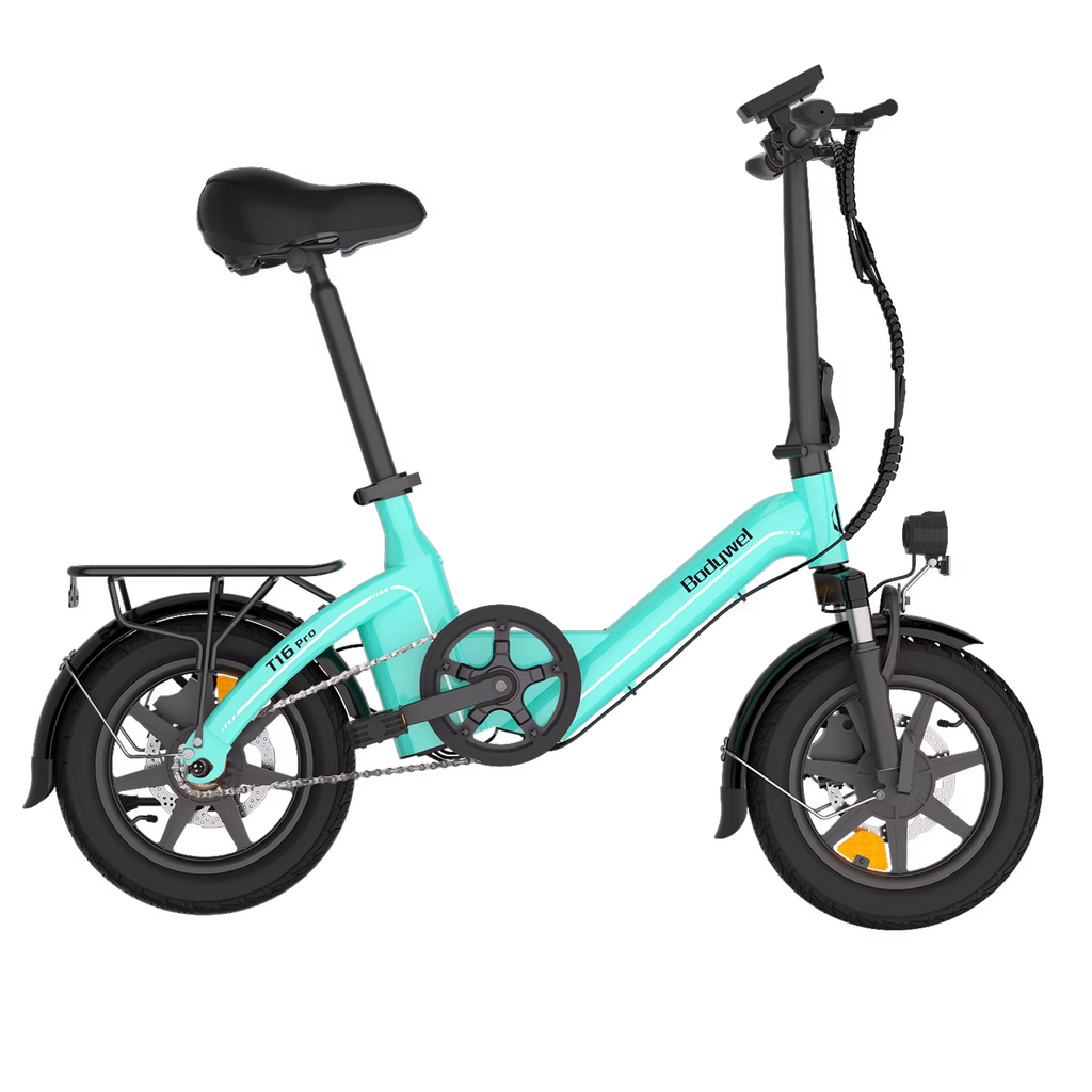 Bodywel T16PRO 14" Foldable Electric Bike 250W 36V City E-Bike Commuter 50KM UK