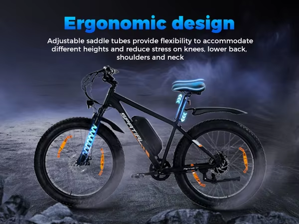 SPATIAL Parrot Electric Bike 250W 48V 13Ah 26” Adult E-Bike All Terrain MTB UK
