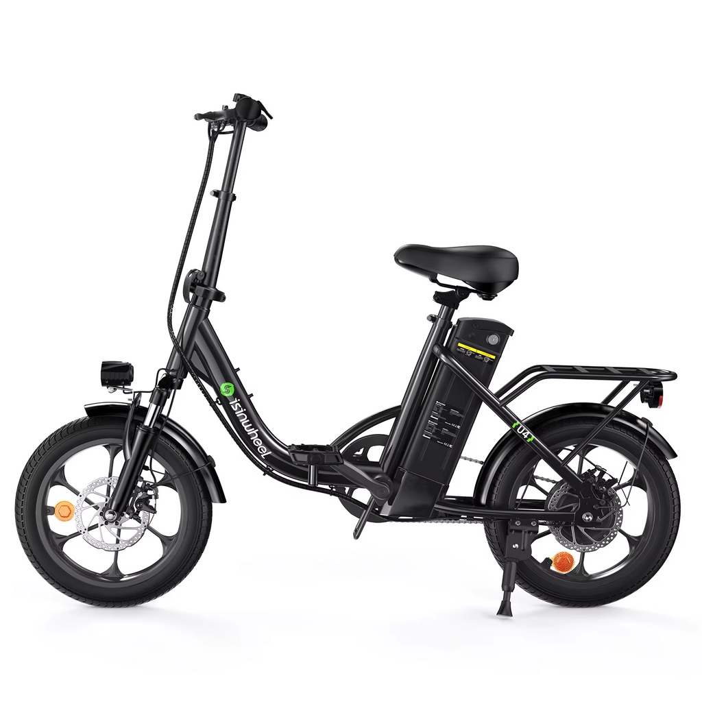 iSinwheel U4 Folding Electric Bike 250W 36V 16" E-Bike 25kmh 70km Range Commuter
