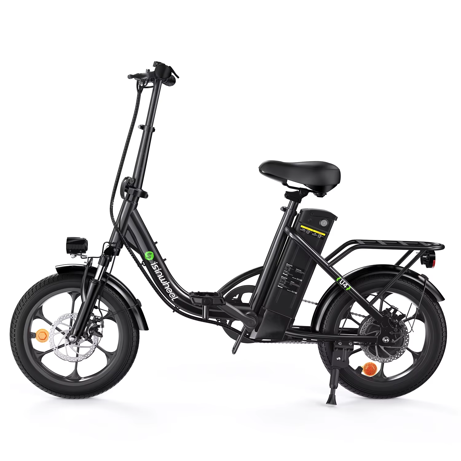 iSinwheel U4 Folding Electric Bike 250W 36V 16" E-Bike 25kmh 70km Range Commuter