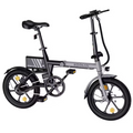 KOOLUX X1 Folding Electric Bike 250W 36V 16" E-Bike Commuter 30Km Range UK Legal