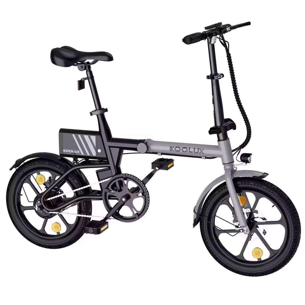 KOOLUX X1 Folding Electric Bike 250W 36V 16" E-Bike Commuter 30Km Range UK Legal