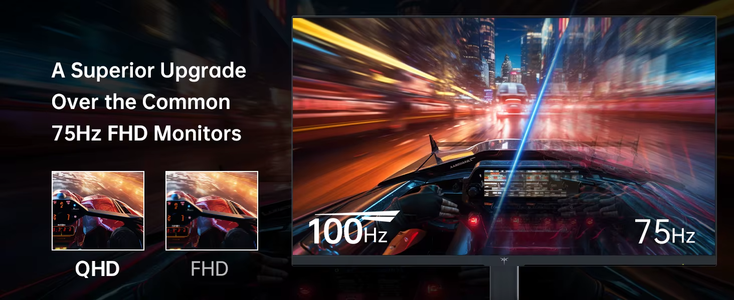 KTC 27" IPS QHD Gaming Monitor 100Hz UK