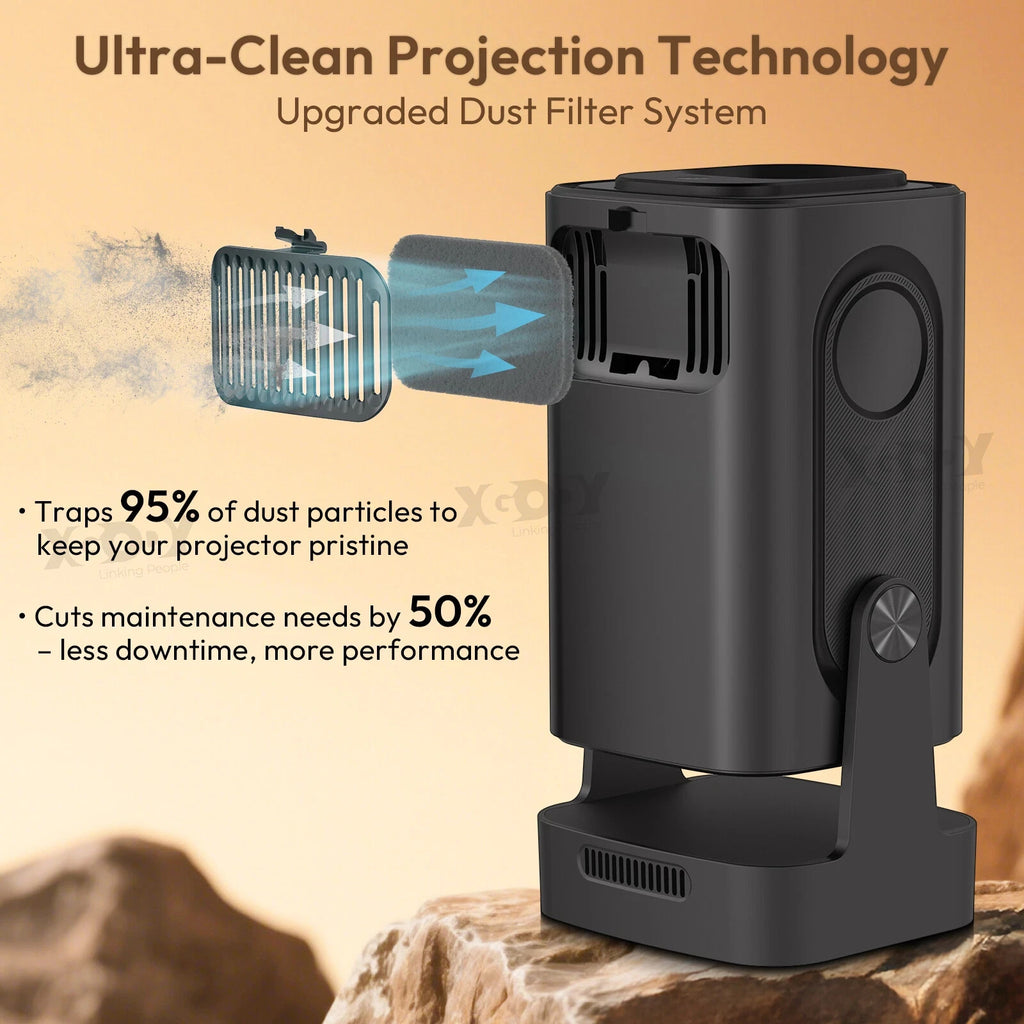 XGODY Gimbal 5 Pro 4K Projector WiFi Android Home Cinema UK