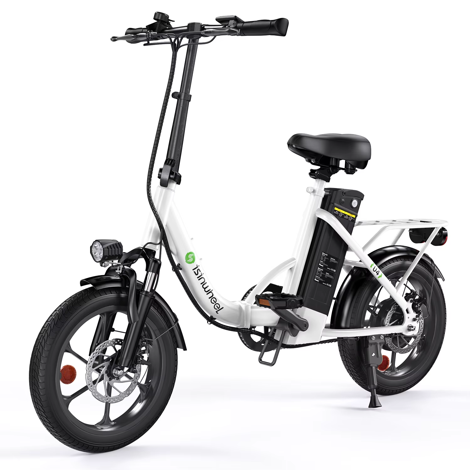 iSinwheel U4 Folding Electric Bike 250W 36V 16" E-Bike 25kmh 70km Range Commuter