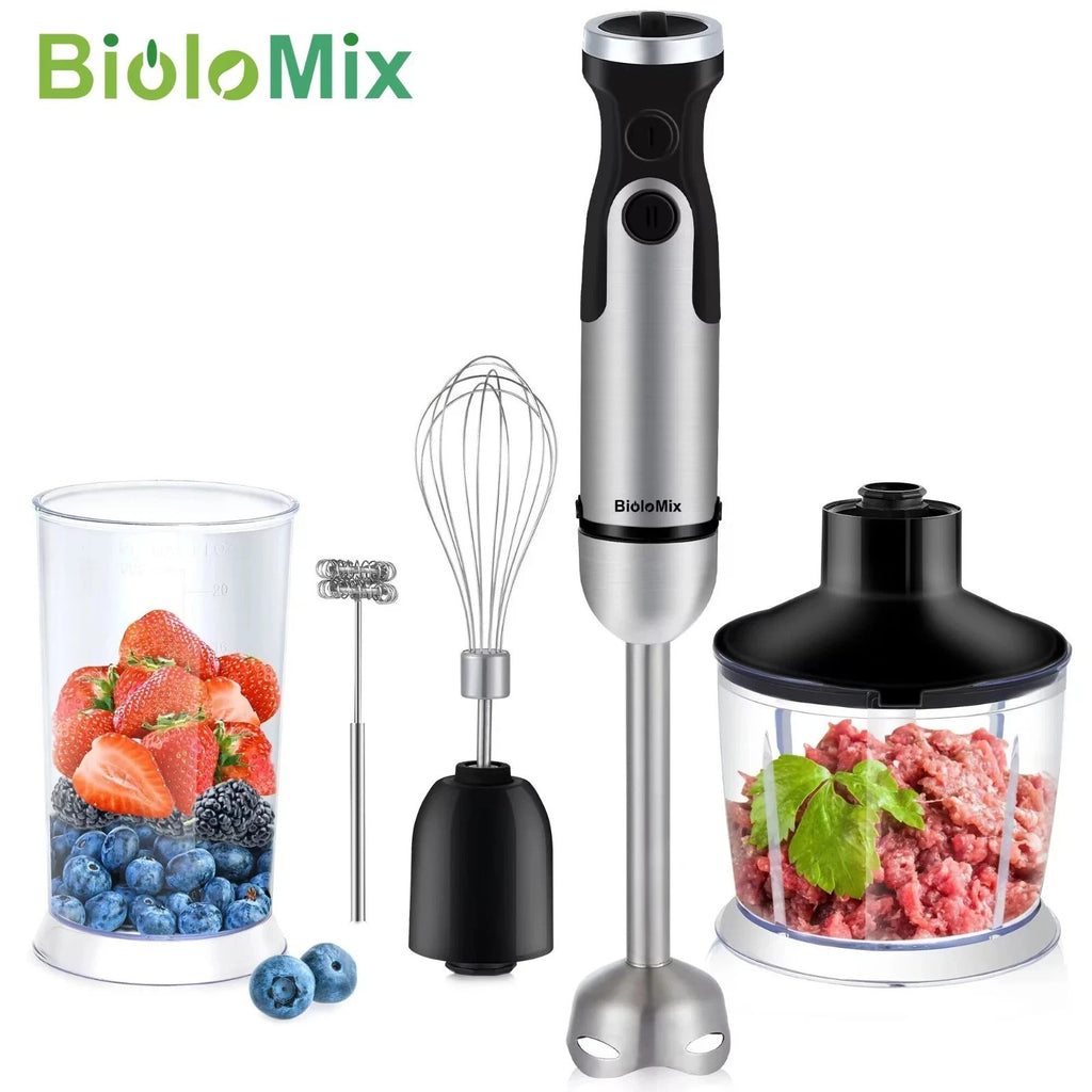 BioloMix 1200W 5-in-1 Hand Blender Bowl Stainless Steel UK