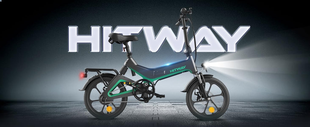 HITWAY BK2 Folding Electric Bike 250W 16" 36V E-Bike 70km Range 7 Speed UK Legal