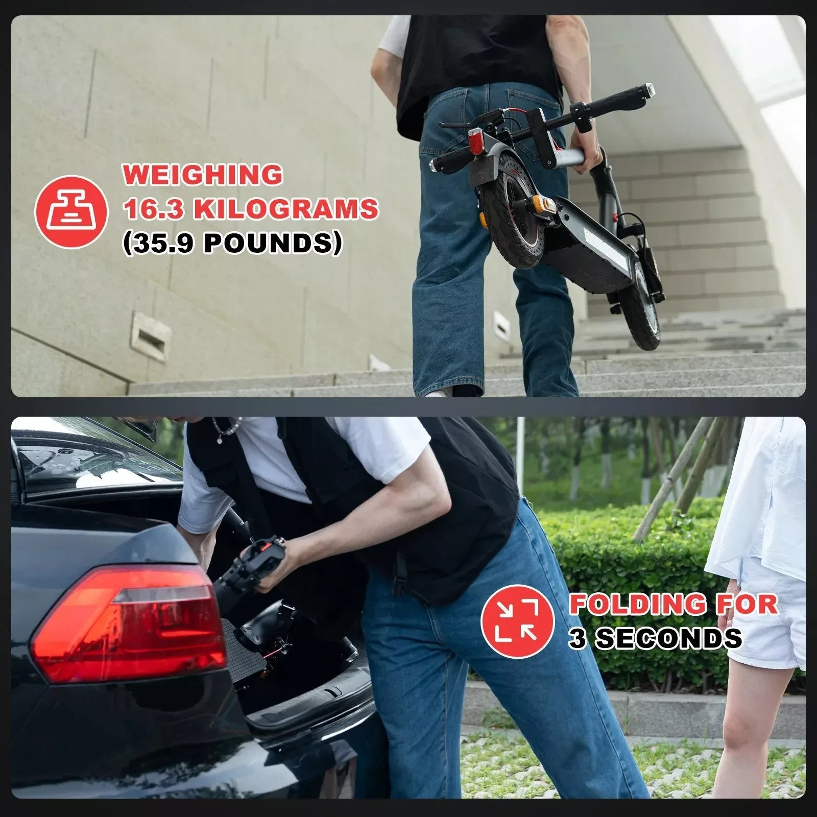 EVERCROSS PLUS EV10K Electric E Scooter 25km/h 10” Foldable App LCD Suspension