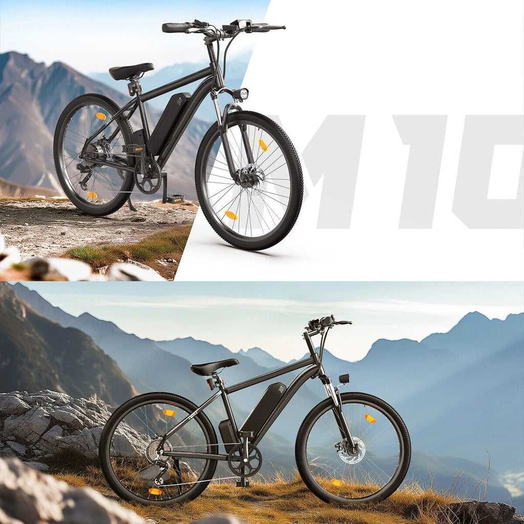 isinwheel M10 Electric Bike 250W 36V 10.4Ah City E-Bike 26" White/Black 60KM