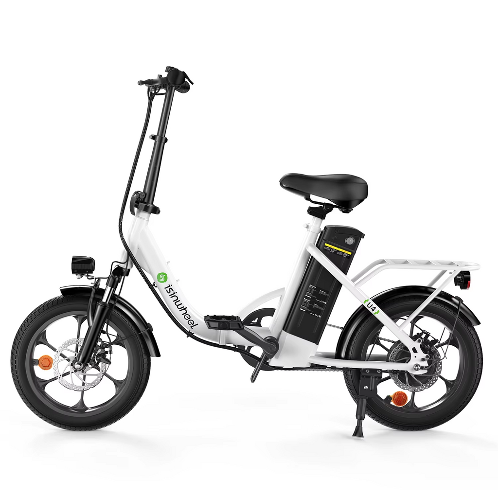 iSinwheel U4 Folding Electric Bike 250W 36V 16" E-Bike 25kmh 70km Range Commuter