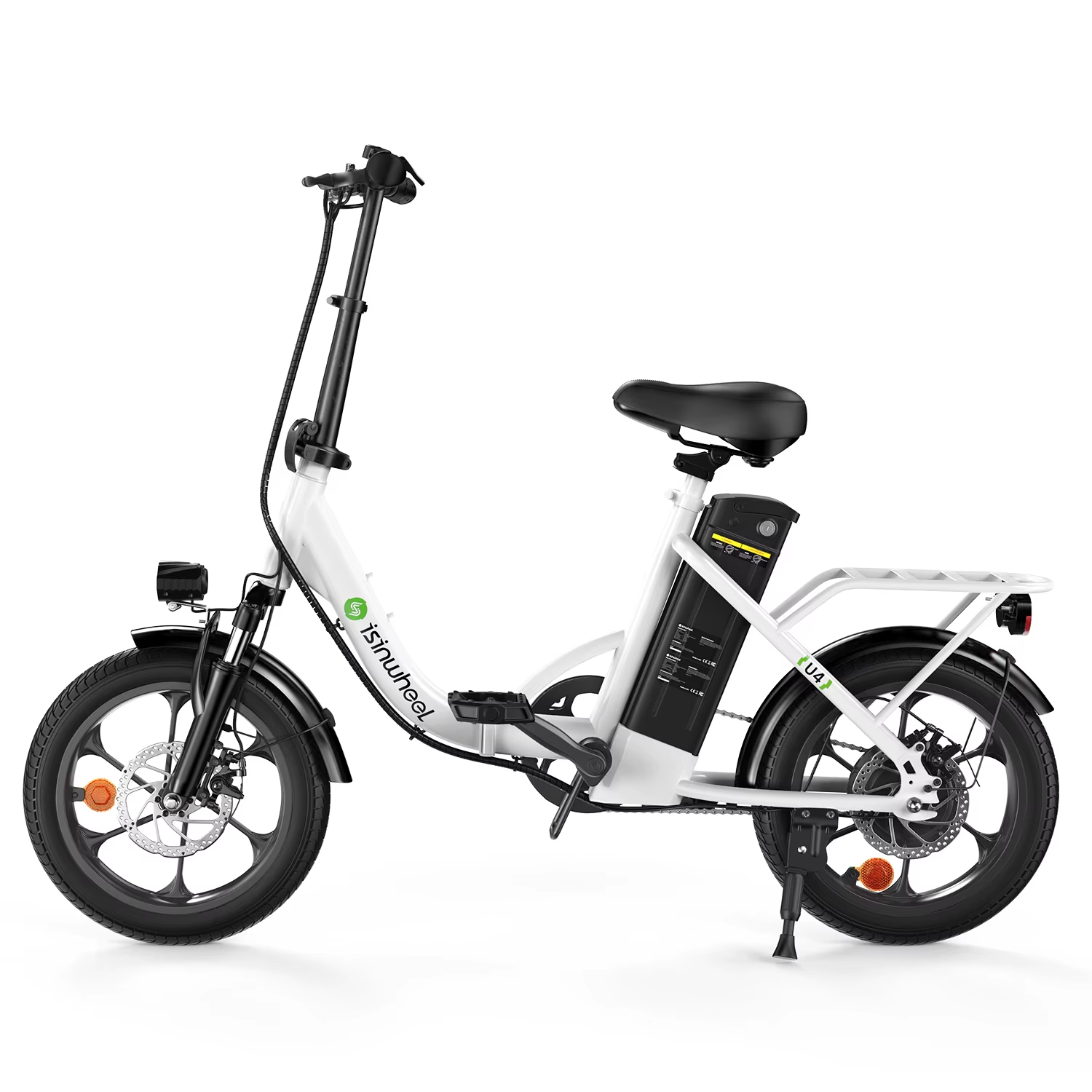 iSinwheel U4 Folding Electric Bike 250W 36V 16" E-Bike 25kmh 70km Range Commuter