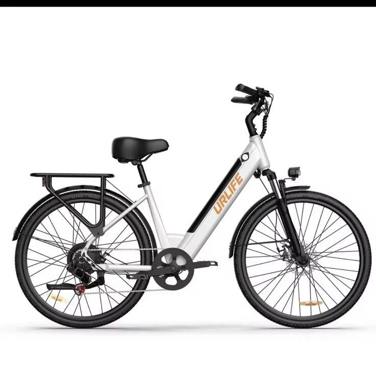 URLIFE E26 Electric Bike 250W 36V 13Ah 26" E-Bike 80km Range Shimano 7 Speed UK