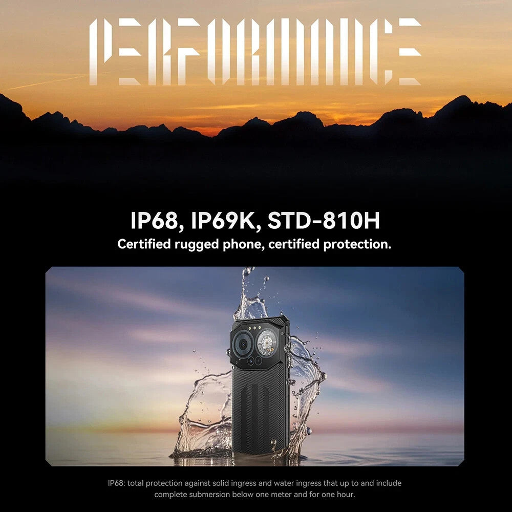 IIIF150 B3C Rugged Smartphone 4GB 256GB Android 14 10800mAh 50MP Dual Screen UK