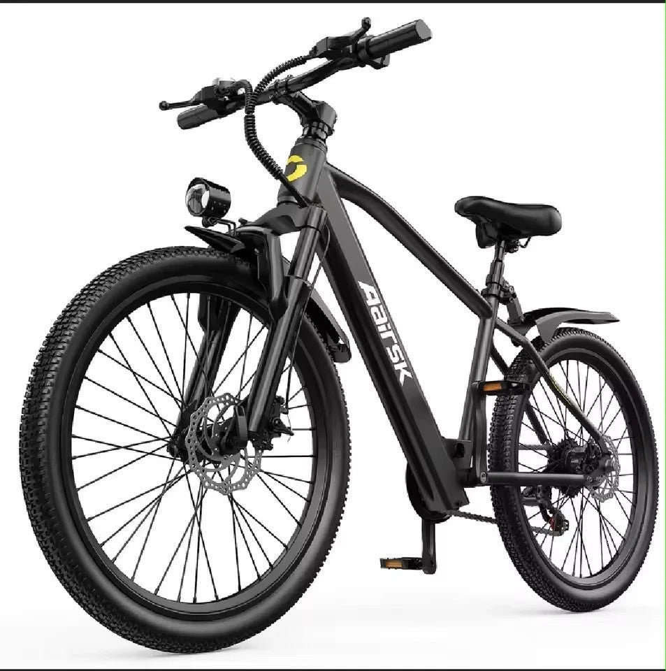 Aairsk GT900 Electric Bike 26" 250W 36V13Ah MTB E-Bike Full Suspension City UK