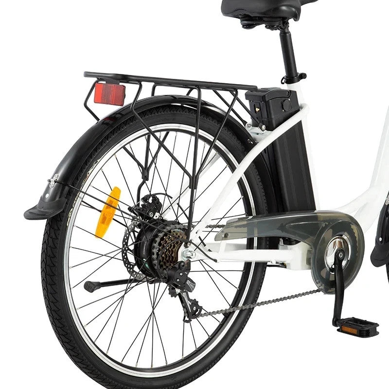 DYU C6 26" Electric Bike 250W 36V E-City Bike 25km/h 6 Speed 70KM Range