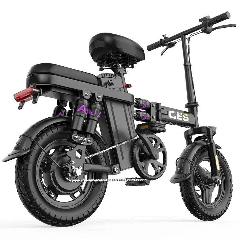GE5 Foldable City Electric Bike 250W 36V E-Bike Dual Suspension 60KM 25kmh 3Mode