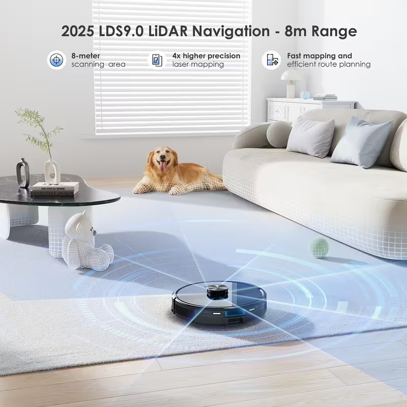 Lubluelu SL60 Max Robot Vacuum & Mop 4500Pa Self-Empty 3in1 Smart Mapping