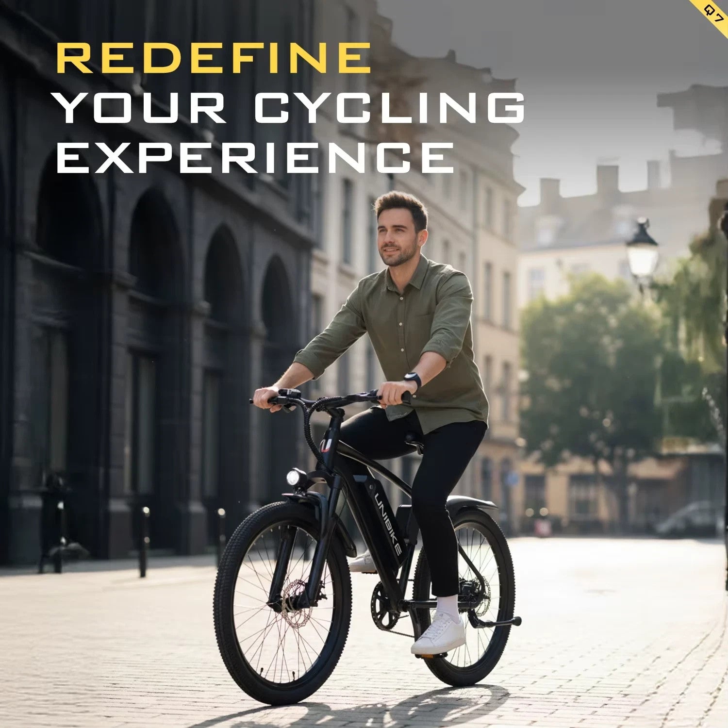 Unibike Q7 Electric Bike 250W 26” Adult E-Bike 10Ah Battery All Terrain MTB UK