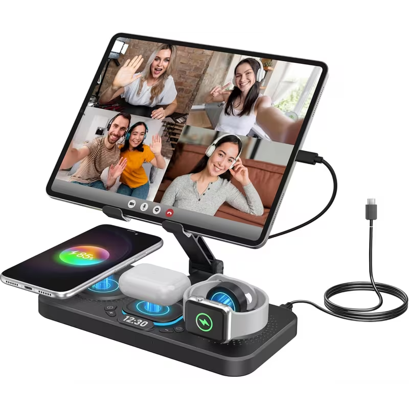 6-in-1 Wireless Charging Station iPhone Apple Watch AirPods UK