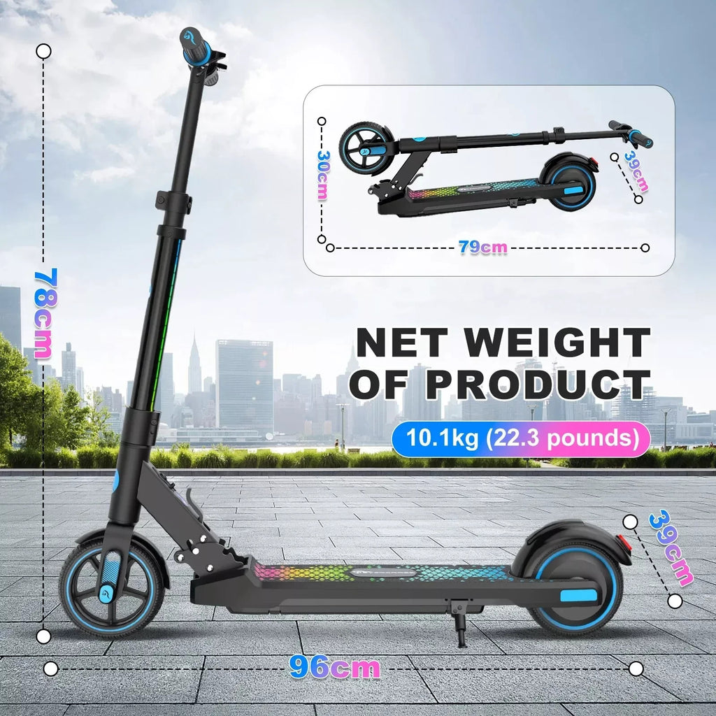 EVERCROSS EV06C Safe Electric E Scooter Kids Ages 6-12 Foldable Electric Scooter