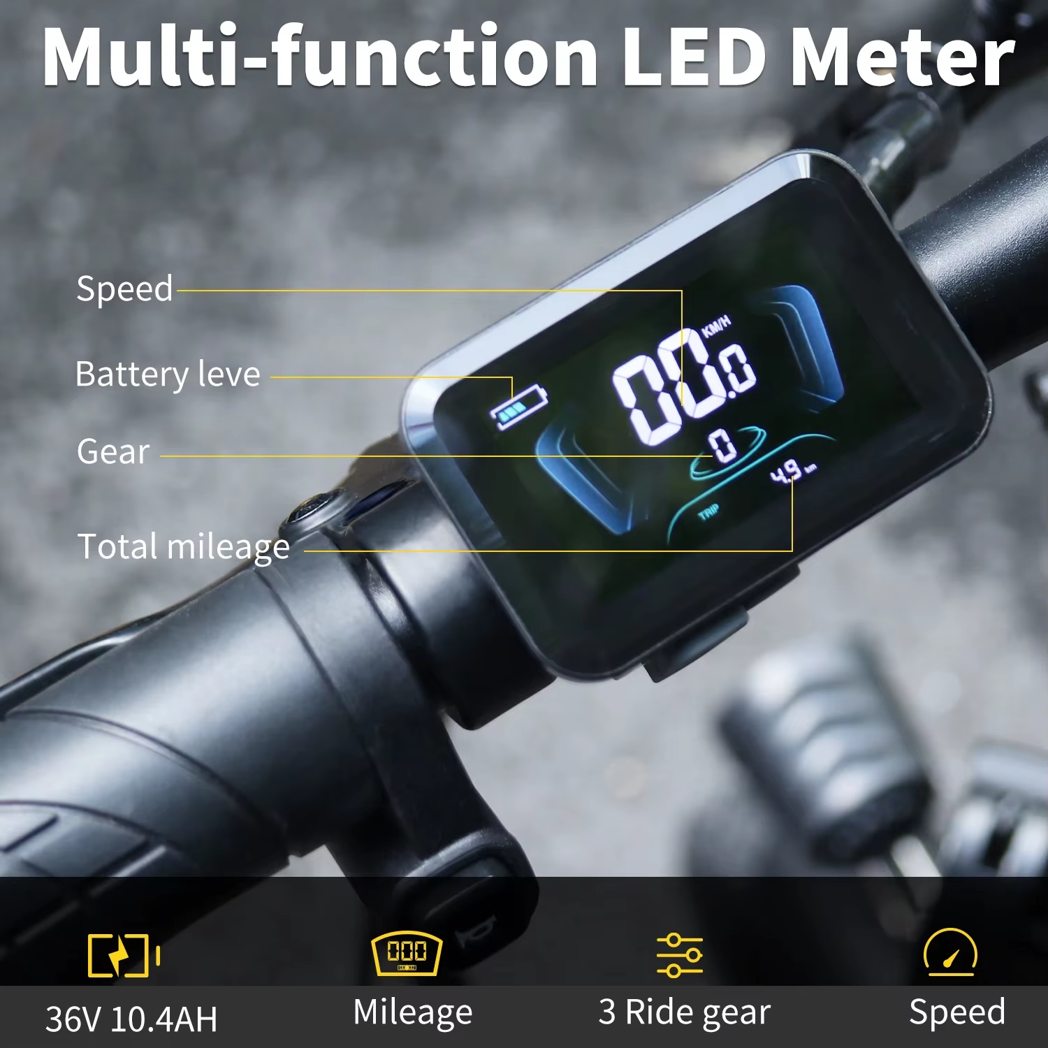 Hidoes C5 Folding Electric Bike 250W 36V 14" Mini E-Bike 25km/h Commuter 30KM UK