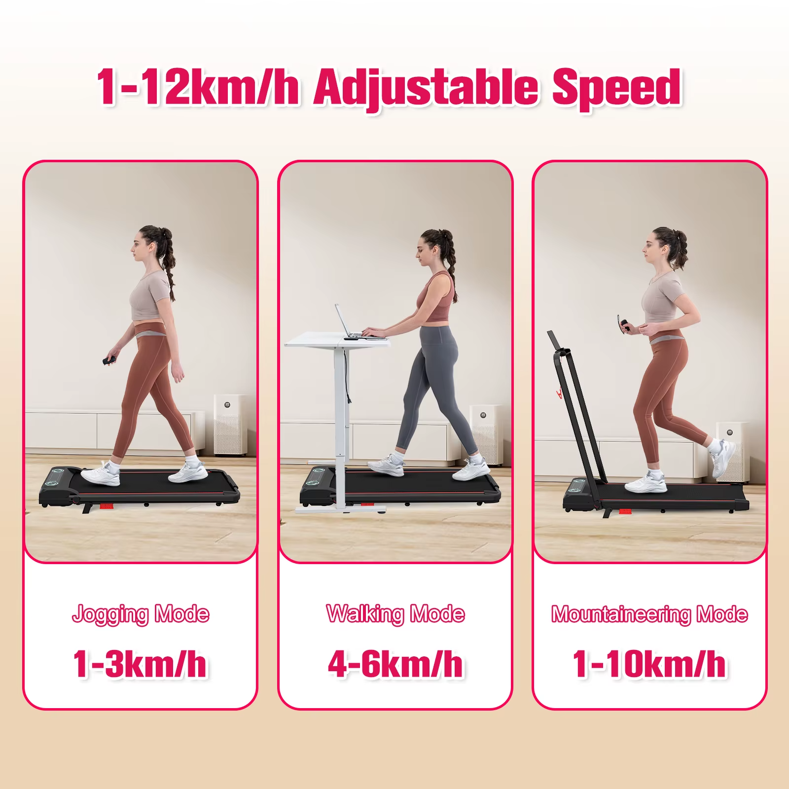 CITYSPORTS Treadmill 2.0HP 10km/h Foldable Incline Home Gym UK