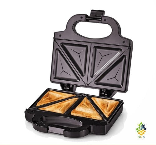 750W Sandwich Toaster Maker Double-Sided Grill Non-Stick Vertical Storage UK