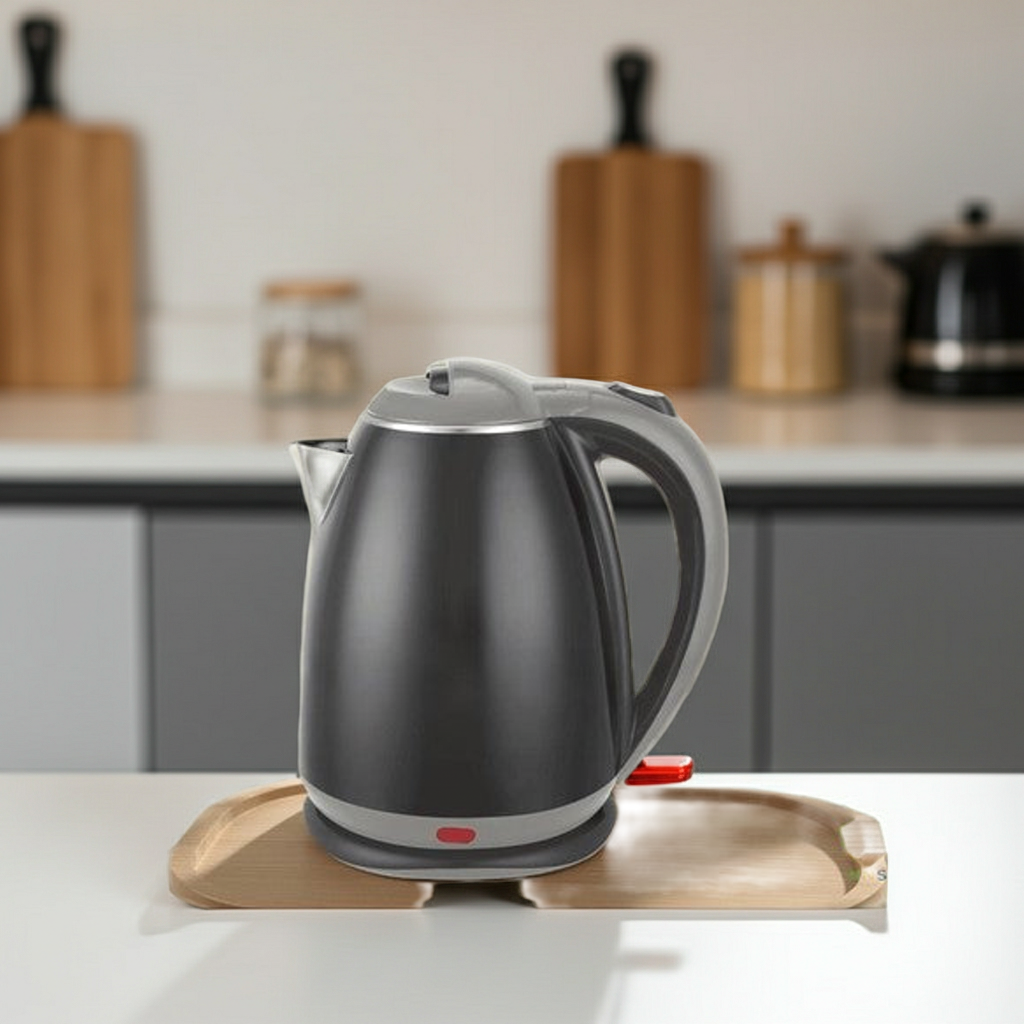 1.8L Stainless Steel Electric Kettle 1500W Cordless Fast Boil Double Wall UK