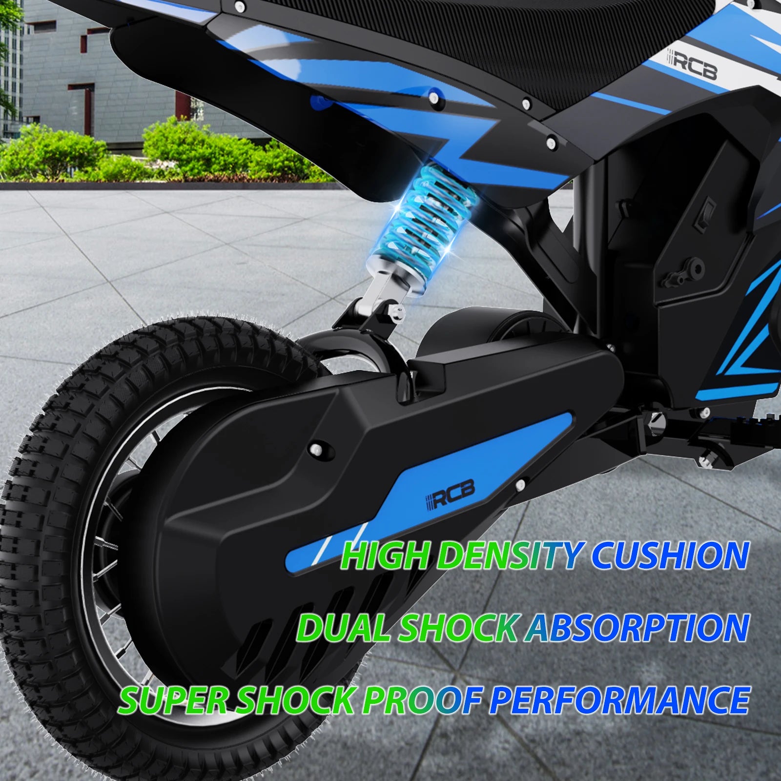 RCB R9X Kids Electric Motorbike 36V 15.5MPH 9.3Mile Range Ride On < 200W