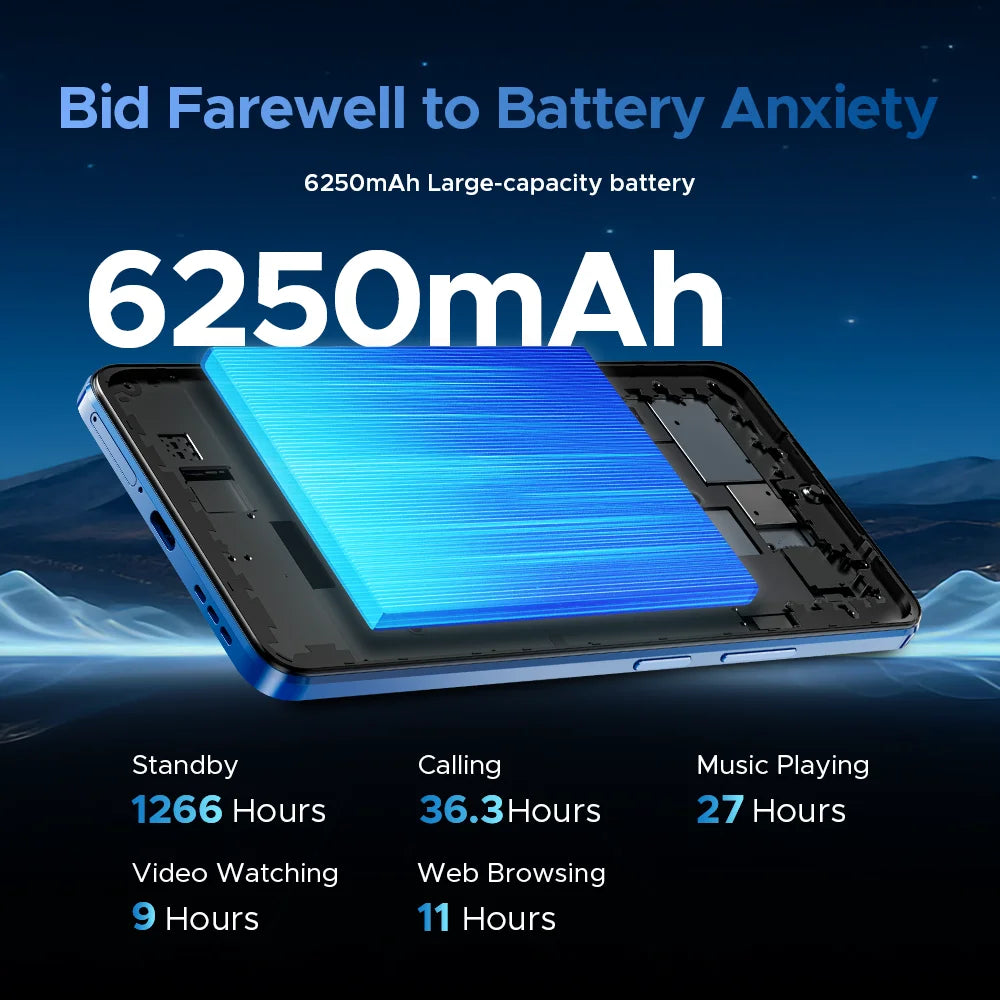 DOOGEE Note 59 5G Android 15 Smartphone 6.75inch 32GB 128GB Unisoc T820 6250mAh