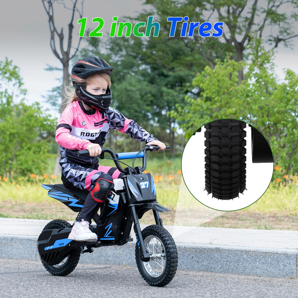 RCB R9X Kids Electric Motorbike 36V 15.5MPH 9.3Mile Range Ride On < 200W