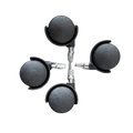 Additional Castor Wheels for the Senelux Glass Panel Heater with Wi-Fi Controls