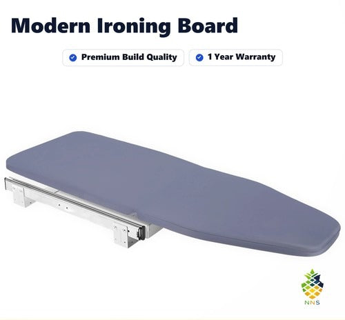 80cm Modern Retractable Ironing Board MDF Steel Durable Modern Hotel and Home UK