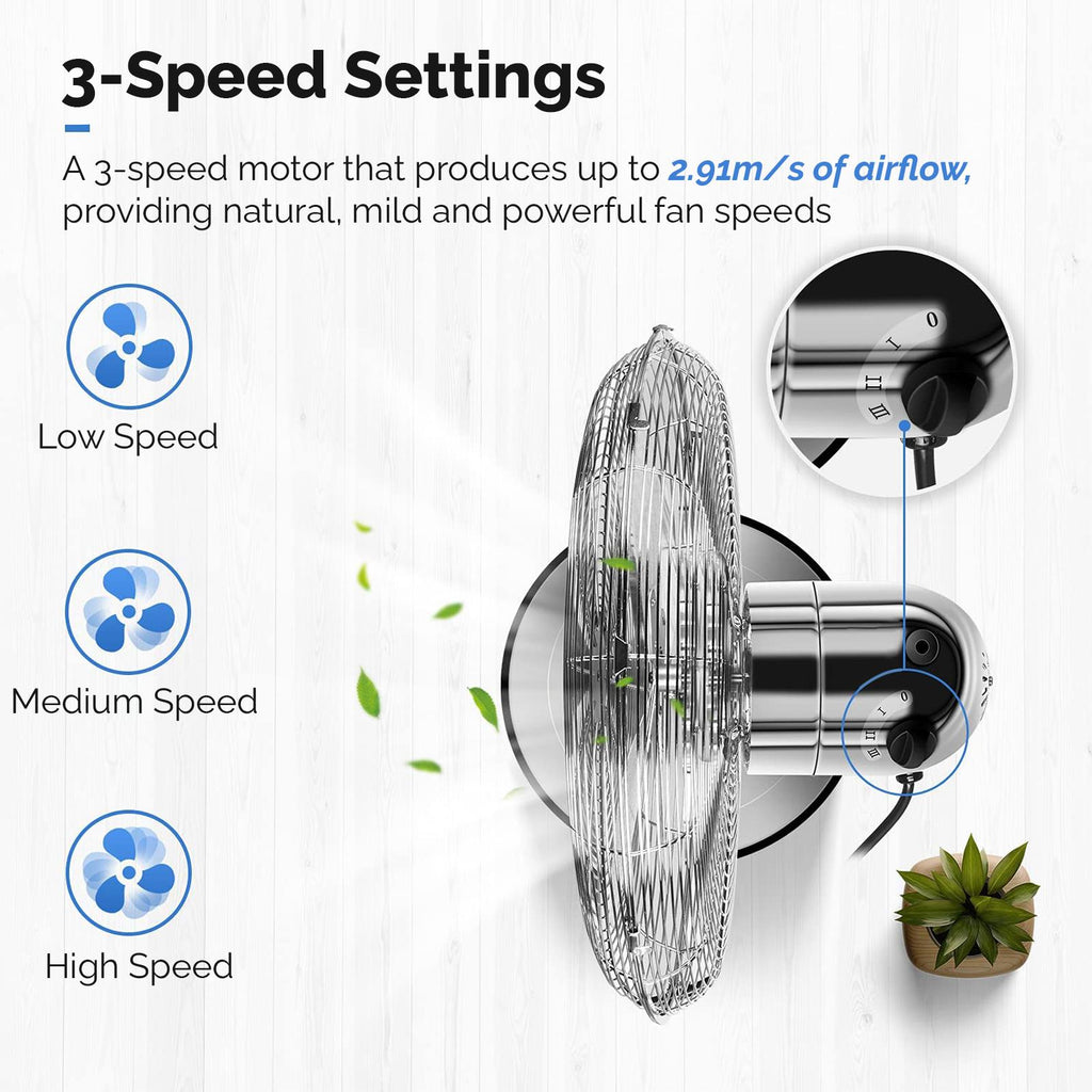 Refurbished - 16 Inch Chrome Pedestal Fan