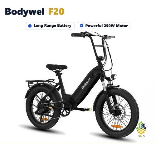 Bodywel F20 Electric Dirt Bike 20" 250W Mountain E Bike 48V 13Ah Long Range UK
