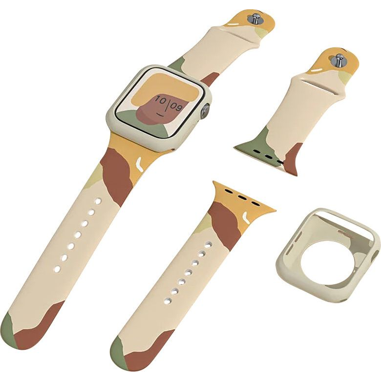 Hurtel Moro Band Apple Watch Ultra/8/7/6/SE/5/4/3/2 силиконов камуфлажен модел (9145576238066)